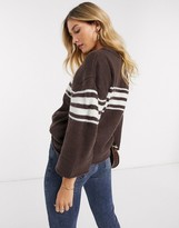 Thumbnail for your product : Vila 3/4 sleeve jumper with stripe