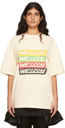 we11done Off-White Cotton T-Shirt