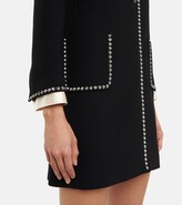 Thumbnail for your product : Miu Miu Studded single-breasted coat