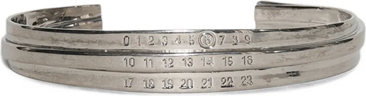 MM6 MAISON MARGIELA Enamel Logo Cuff Bracelet