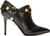 Thumbnail for your product : Versace Black Leather MedUSA Medallion Ankle Boots