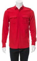 Thumbnail for your product : Balmain Military Button-Up Shirt red Military Button-Up Shirt