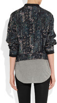 Thumbnail for your product : See by Chloe Cobra-print washed-silk habotai jacket