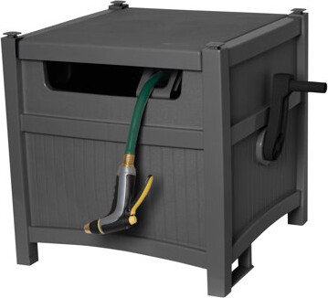 Suncast Smart Trak 225 ft. Gray Retractable Free Standing Hideaway Hose Reel