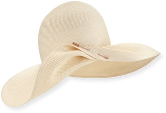 Eugenia Kim Cate Pinned Wide-Brim Sun Hat, Ivory