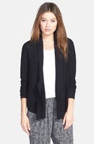 Thumbnail for your product : Eileen Fisher Cascading Lightweight Wool Cardigan