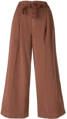 Incotex belted cropped trousers
