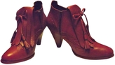 Thumbnail for your product : Sessun Burgundy Leather Ankle boots