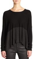 Thumbnail for your product : Eileen Fisher Colorblock Ponte Top