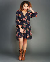 Thumbnail for your product : Wet Seal Ethereal Floral Print Surplice Dress