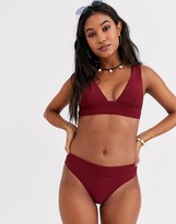 Thumbnail for your product : Rip Curl high waist cheeky bikini bottom in red