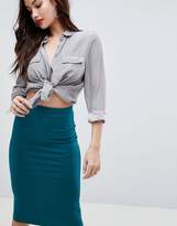 Thumbnail for your product : ASOS DESIGN jersey pencil skirt
