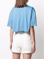 Thumbnail for your product : Vaara cropped cotton T-shirt