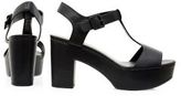 Thumbnail for your product : New Look Wide Fit Black T-Bar Strap Block Heels