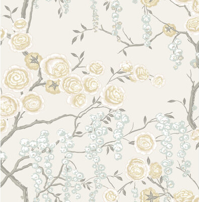 Sarah Richardson Design Peony Tree 33' L x 20.5" W Wallpaper Roll