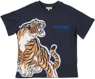 Kenzo Kids' Tiger Organic Cotton Graphic Tee