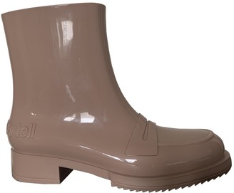 Kartell Beige Rubber Ankle boots
