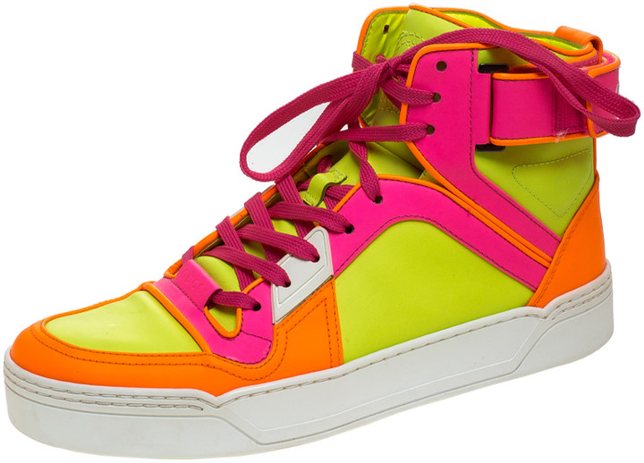 neon high top sneakers