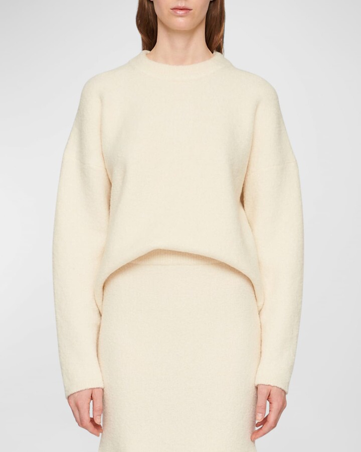 CLEA Alva Boucle-Knit Cocoon Sweater - ShopStyle