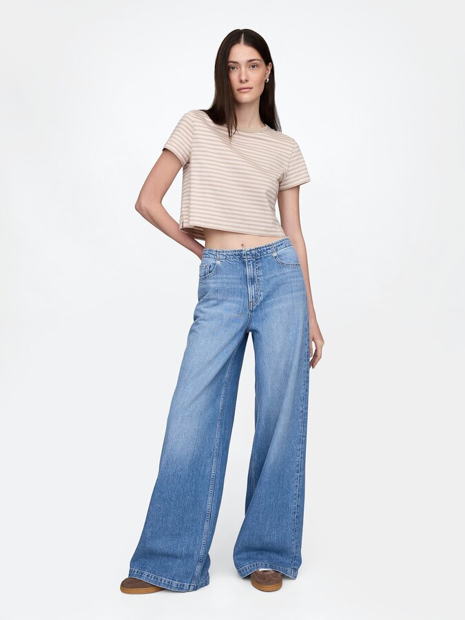 Gap Mid Rise UltraSoft Baggy Jeans