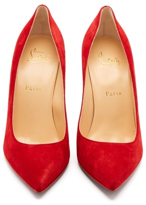 Christian Louboutin Alminette 100 Suede Pumps - Red