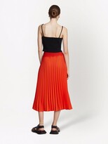 Thumbnail for your product : Proenza Schouler White Label Crepe Pleated Midi Skirt