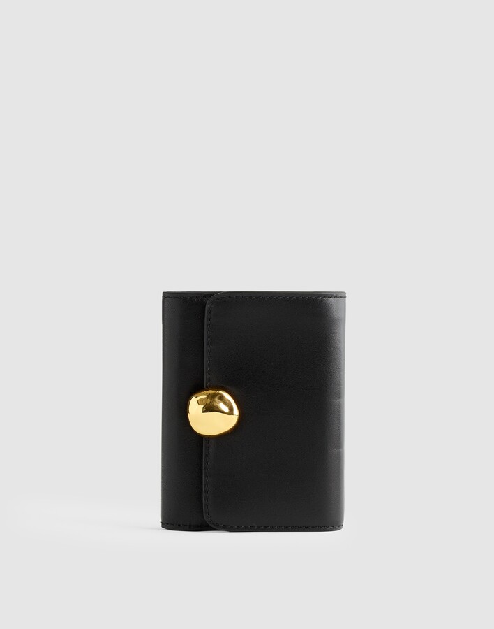 Madewell The Sculpted Metal Trifold Wallet