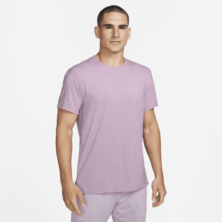 Nike Men's Yoga Dri-FIT Top in Purple - ShopStyle Activewear Shirts
