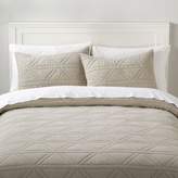 Thumbnail for your product : Pottery Barn Teen Diamond Stitch Sham, Standard, Faded Black