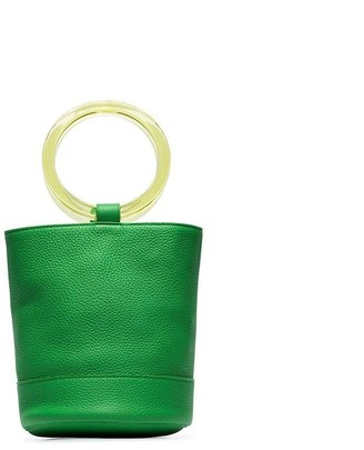 Simon Miller lime green Bonsai 20 bracelet handle leather bucket bag