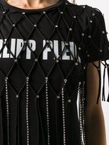 Thumbnail for your product : Philipp Plein lattice-overlay T-shirt dress