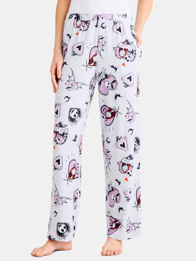 Nightmare Before Christmas Women’s and Women’s Plus Print Sleep Pants, Sizes XS-3X