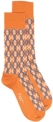 Marni Diamond-Knit Cotton Socks