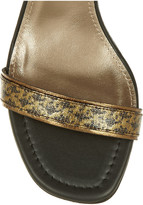 Thumbnail for your product : Lanvin Brocade and leather sandals