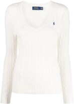Thumbnail for your product : Polo Ralph Lauren cable knit V-neck jumper