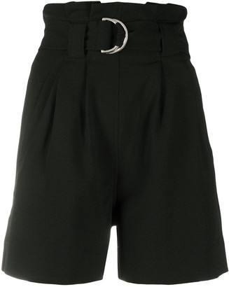 high waist black shorts