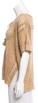 Thumbnail for your product : Calypso Embellished Linen Top
