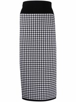 Thumbnail for your product : Michael Kors Collection Checked Pencil Skirt