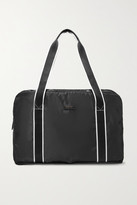 Thumbnail for your product : Paravel Fold-up Leather And Grosgrain-trimmed Shell Weekend Bag