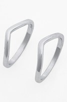 Thumbnail for your product : BP 'Chevron' Midi Rings (Set of 2) (Juniors)