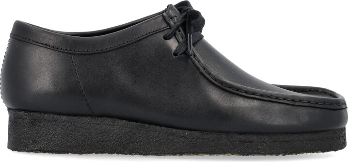 Wallabees Black Leather | Shop the world's largest collection of fashion |  ShopStyle