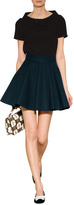Thumbnail for your product : RED Valentino Short Sleeve Top with Bow Collar in Black