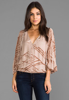 Thumbnail for your product : Twelfth St. By Cynthia Vincent By Cynthia Vincent Dolman Tie Front Blouse