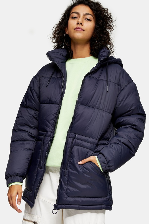 Navy Blue Puffer Coat Women's Discount, SAVE 35% - eagleflair.com