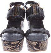 Thumbnail for your product : Tory Burch Leather Wedge Sandals