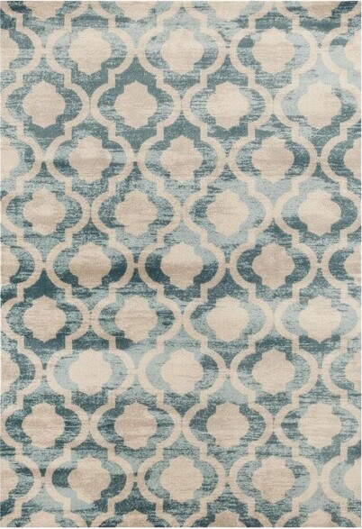 Luxe Weavers LuxeWeaversTrellisIndoorAreaRugBlue8x10