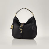 Thumbnail for your product : Ralph Lauren Grommet Leather Tote