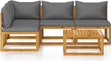 Latitude Run 5 Piece Lounge Chair with Cushions