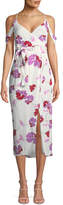 Thumbnail for your product : Bardot Sleeveless Floral-Print Midi Wrap Dress