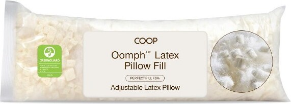 Coop Home Goods CoopHomeGoodsExtraOomphLatexPillowFill,1/2LbBagofCross-CutTalalayLatex&MicrofiberFill,Supportive,NaturallyCooling,Eco-Friendly